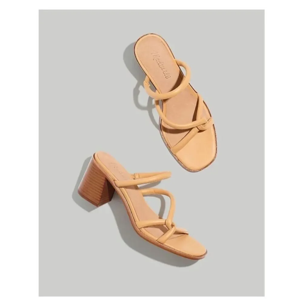 Madewell Tayla Leather Sandal Vintage Beige size 10
